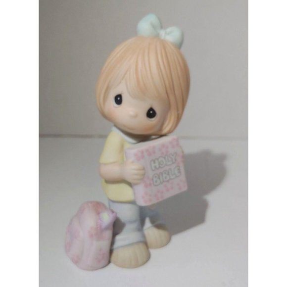 Precious Moments HOLD ON TO YOUR FAITH Figurine #113946 4 1/2 Inches Tall - Picture 2 of 7